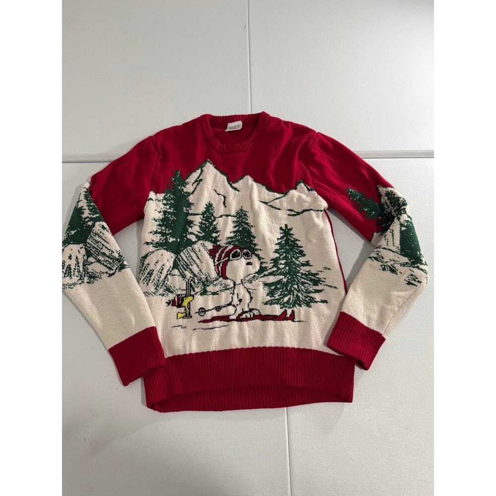 Snoopy Peanuts Christmas Sweater Size Medium